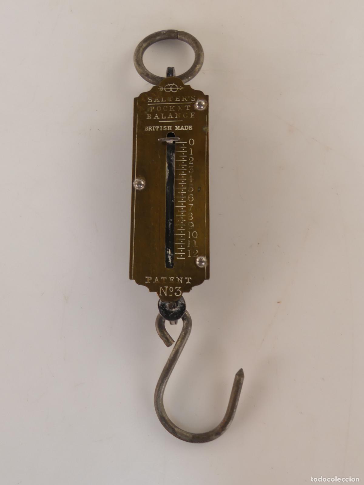 Antig&uuml;edades: BASCULA DE MANO CON GANCHO POCKET BALANCE - Foto 2