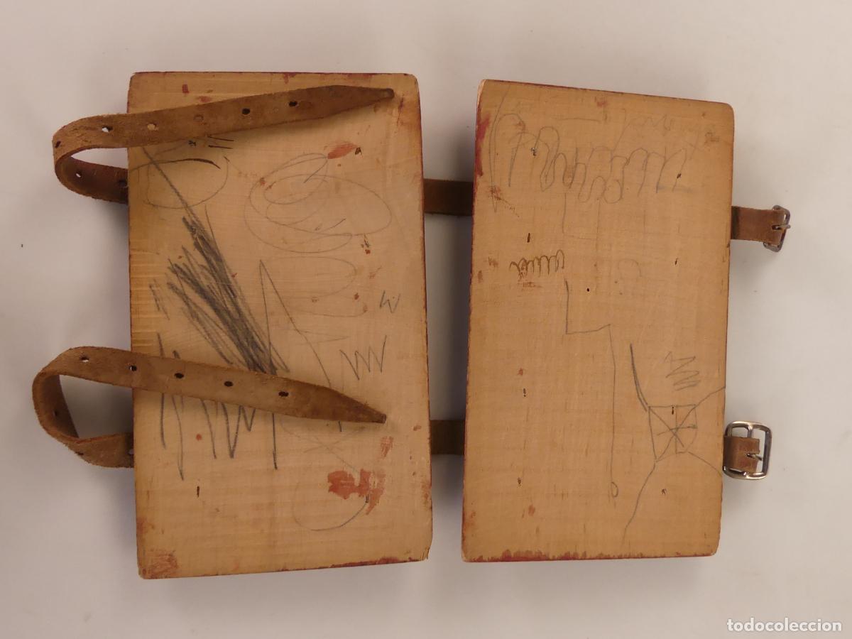Antig&uuml;edades: FUNDA DE MADERA Y CUERO - Foto 4