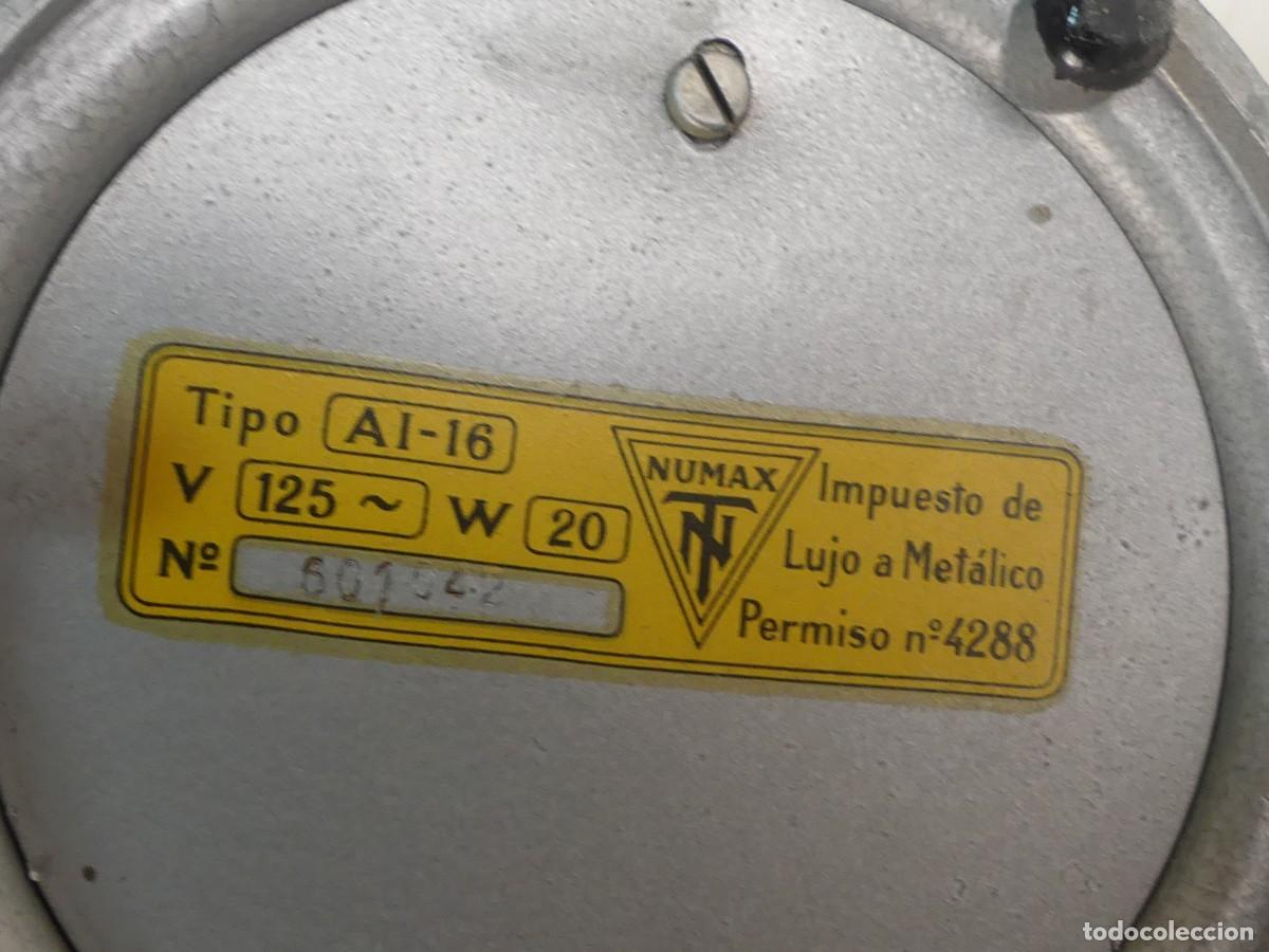 Antig&uuml;edades: VINTAGE VENTILADOR MARCA NUMAX - Foto 7