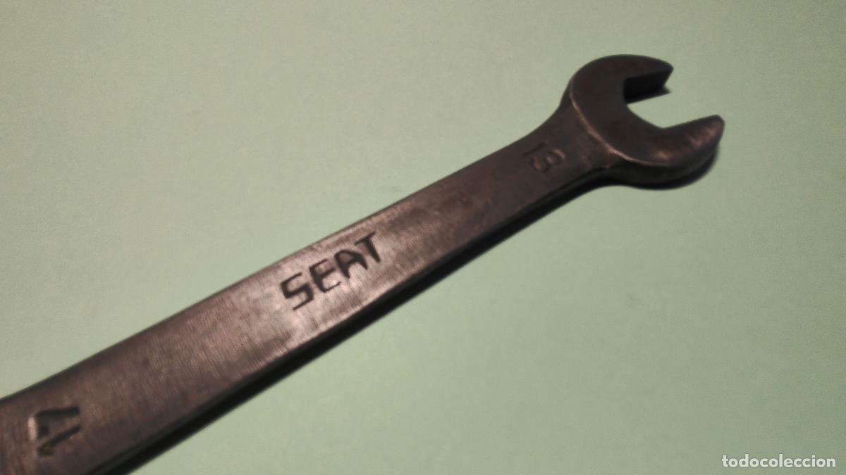 Antig&uuml;edades: LLAVE FIJA MARCA SEAT. A&Ntilde;OS 50-60. Medidas 13 - 17. PESO 99 gramos. LARGO aprox. 16 cm.