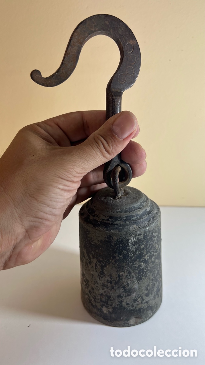 Antig&uuml;edades: ANTIGUA PESA DE BASCULA ROMANA - Foto 4