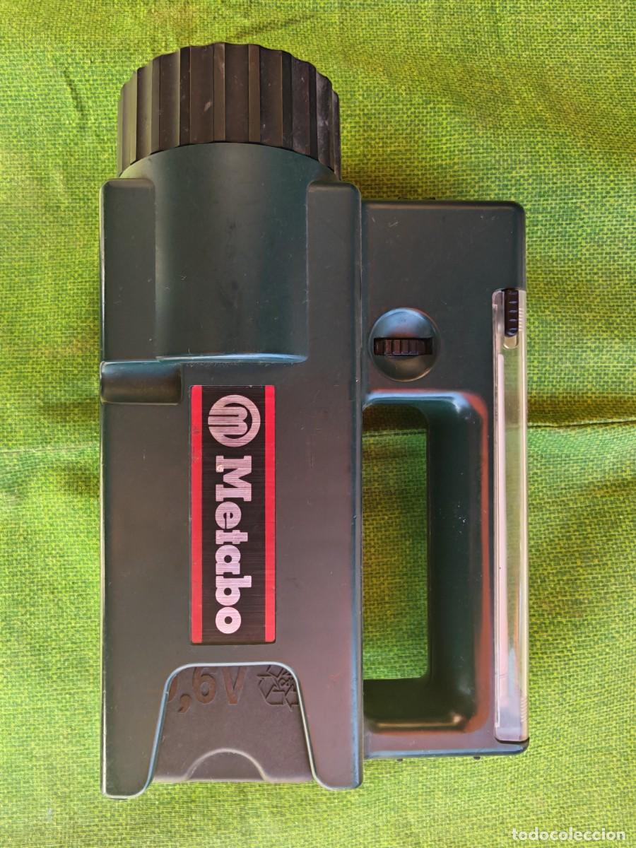 Antiquit&auml;ten: linterna port&aacute;til vintage Metabo 9V,