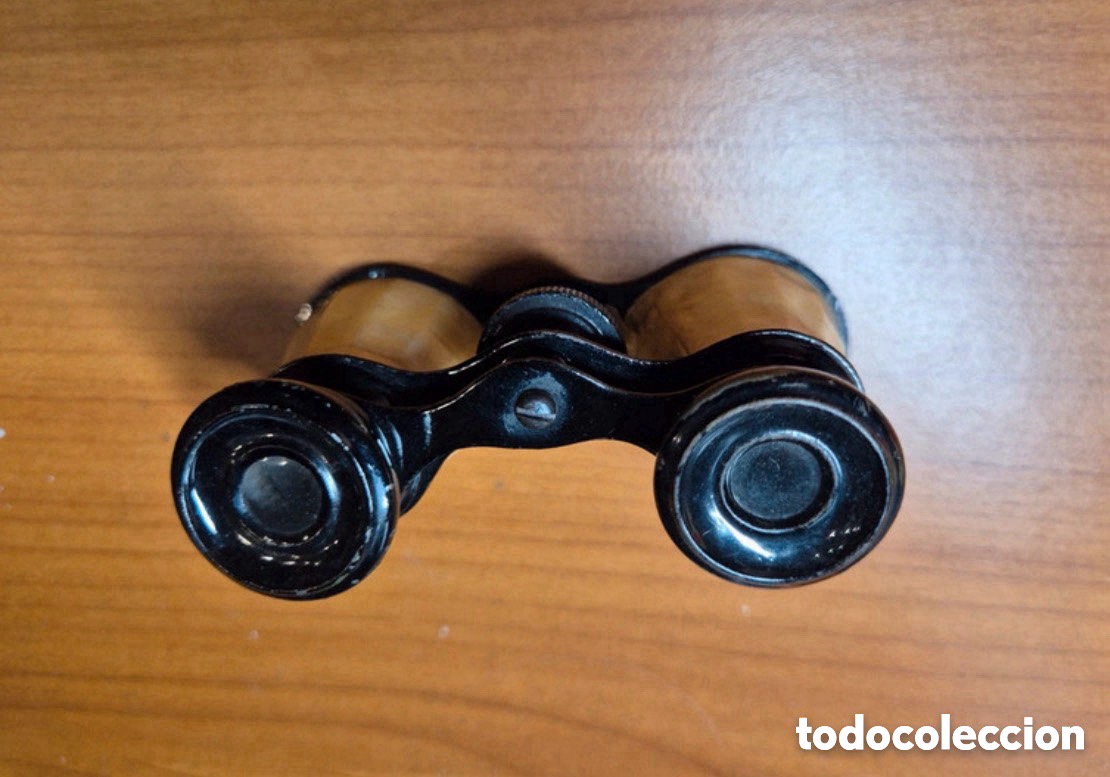 Antig&uuml;edades: Antiguos prism&aacute;ticos de &oacute;pera en n&aacute;car (A15) - Foto 3