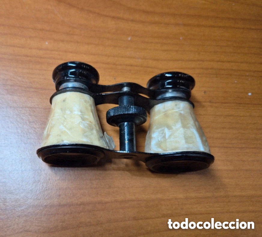 Antig&uuml;edades: Antiguos prism&aacute;ticos de &oacute;pera en n&aacute;car (A15) - Foto 4