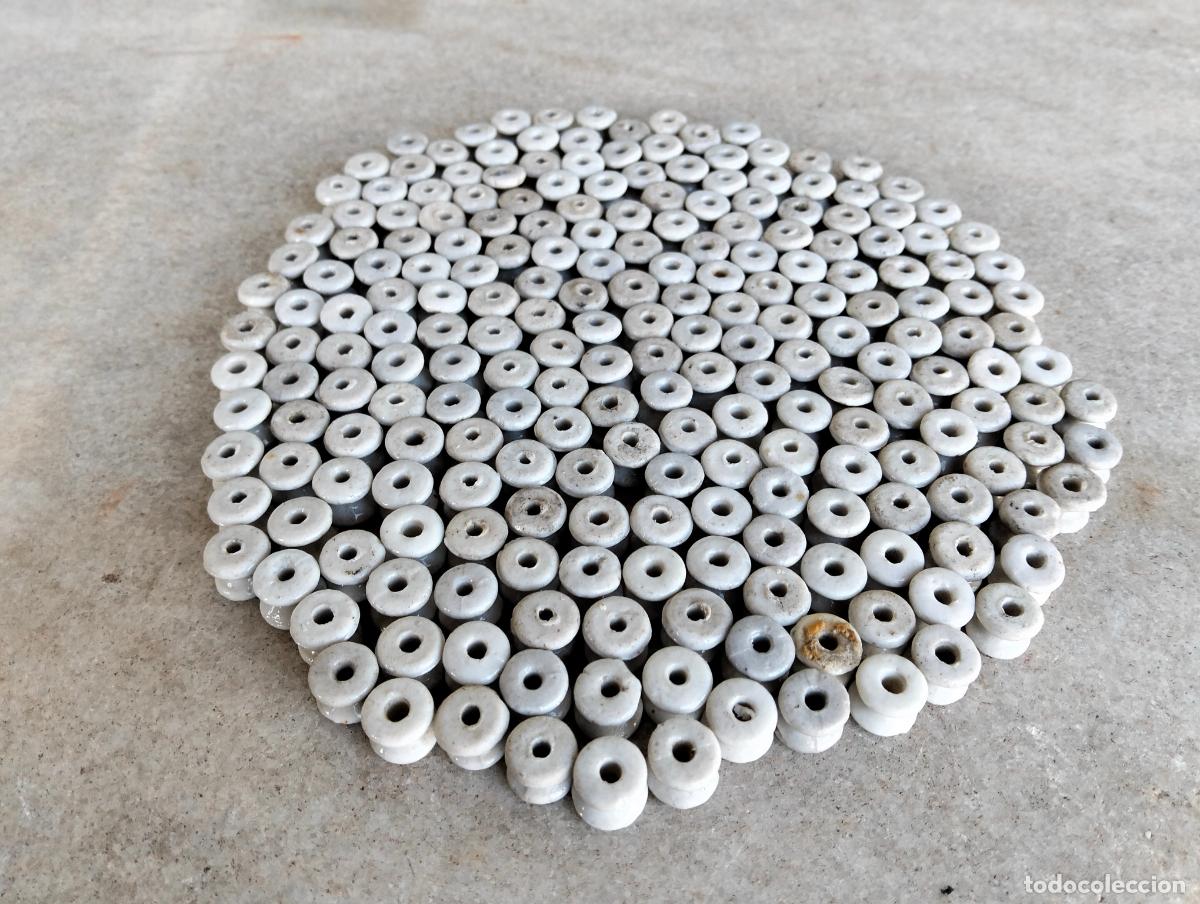 Antiquit&auml;ten: Antiguos aislantes aisladores j&iacute;caras el&eacute;ctricos porcelana lote 220u de l&iacute;nea el&eacute;ctrica repuestos