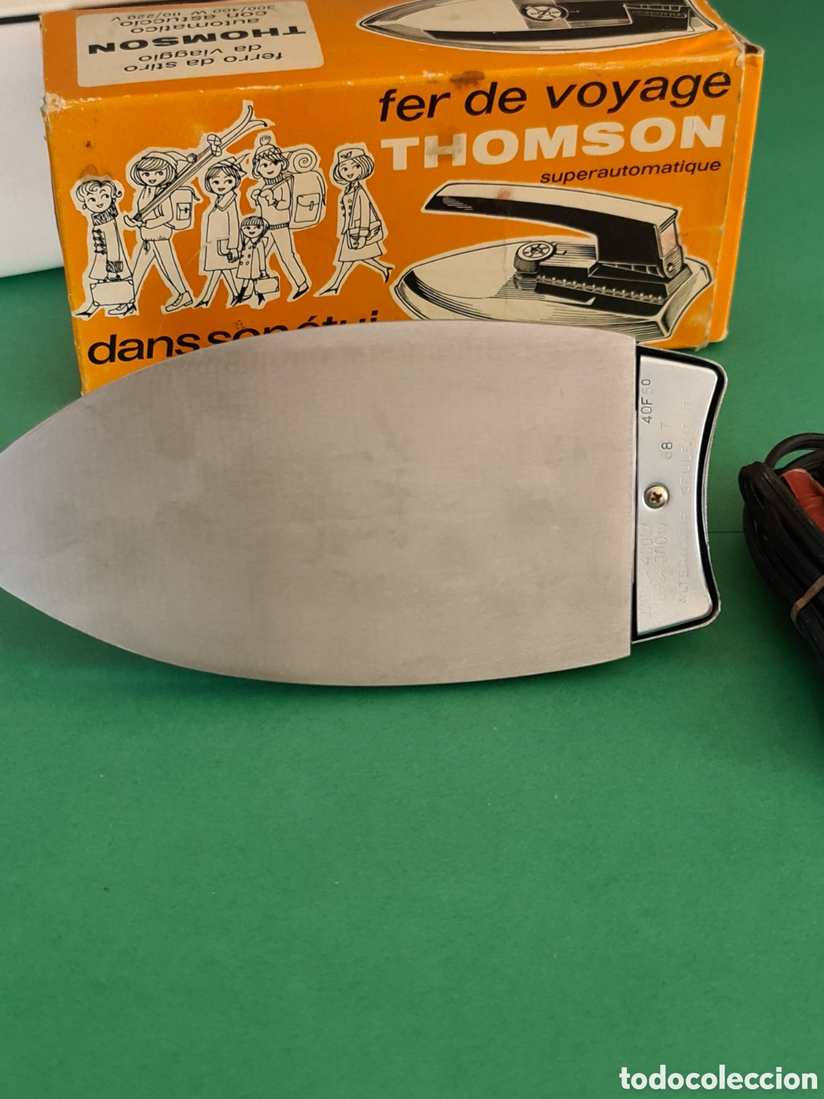 Antig&uuml;edades: THOMSON/ Plancha Electrica / Funciona. - Foto 3