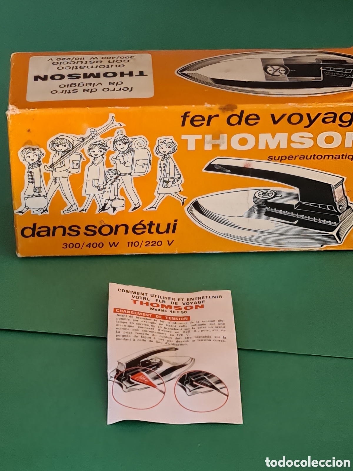 Antig&uuml;edades: THOMSON/ Plancha Electrica / Funciona. - Foto 12