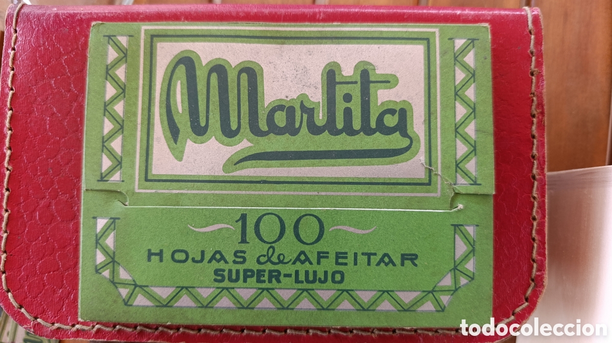 Antig&uuml;edades: 100 hojas cuchillas afeitar Martita