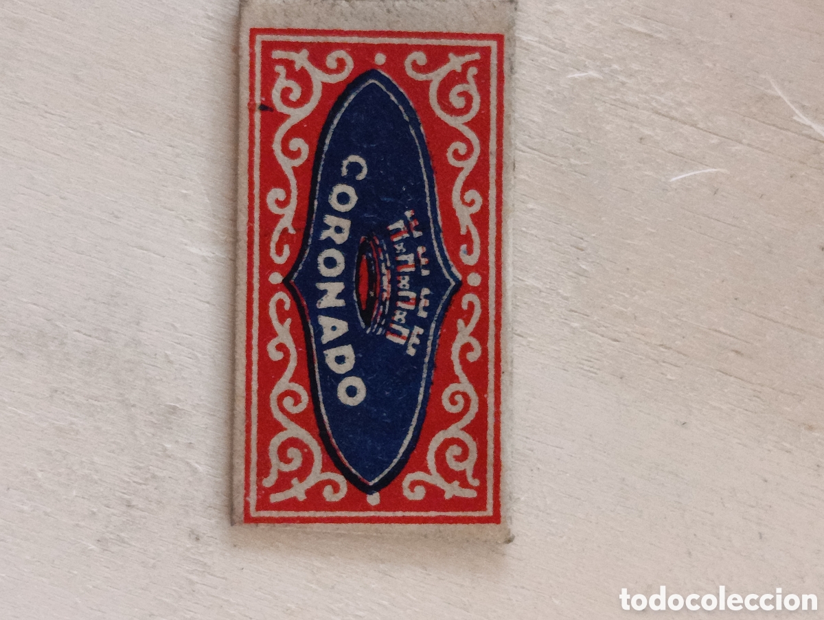 Antig&uuml;edades: Coronado, hoja cuchilla afeitar