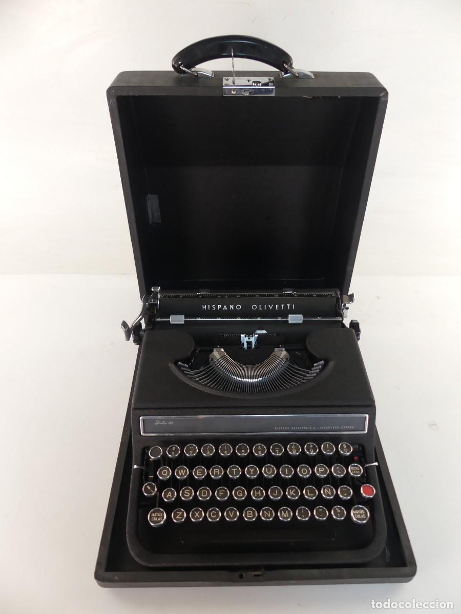 Antig&uuml;edades: MAQUINA DE ESCRIBIR HISPANO OLIVETTI, MODELO STUDIO 46 BARCELONA ESPA&Ntilde;A
