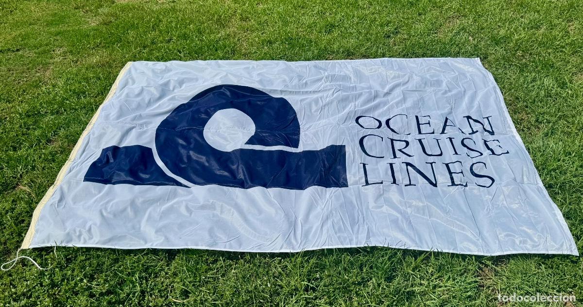 Antig&uuml;edades: BANDERA DE PROA -TORROTITO &ldquo; OCEAN CRUISE LINES &ldquo; - A&Ntilde;O 1984