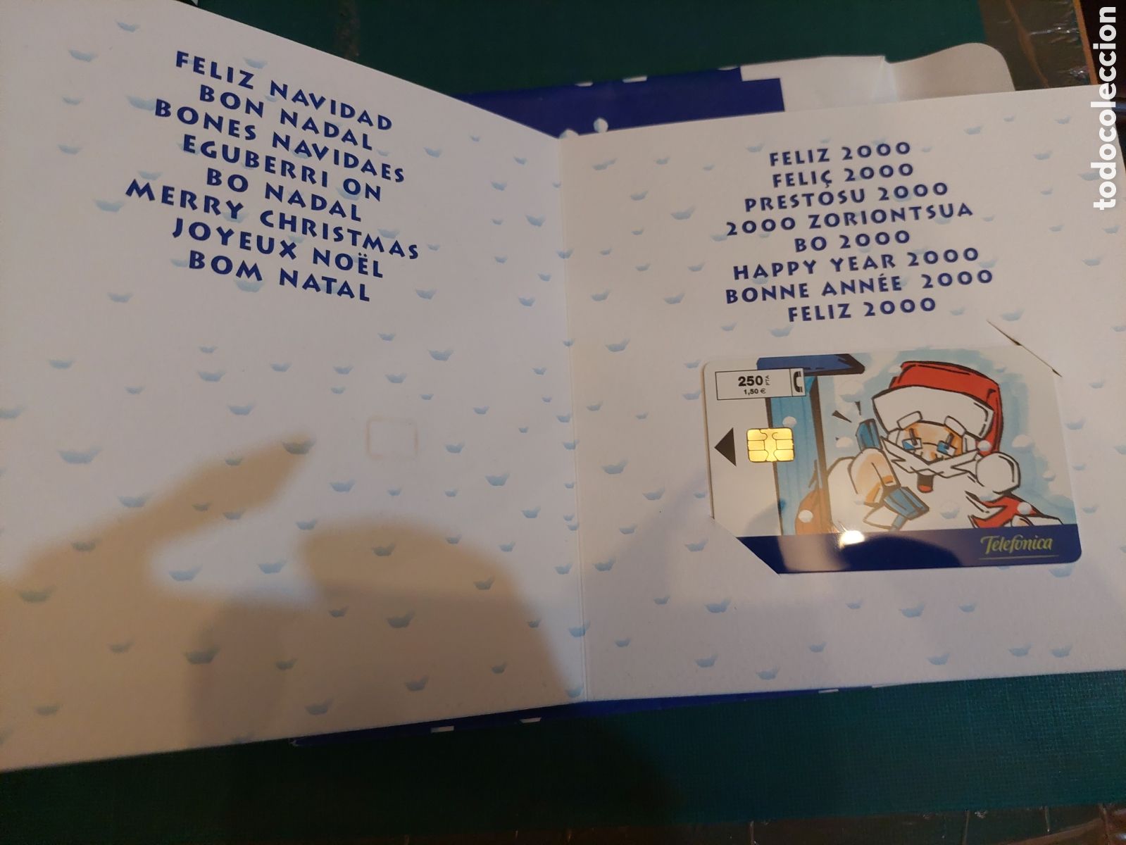 Antiquit&auml;ten: TARJETA TELEFONICA NAVIDAD 2000