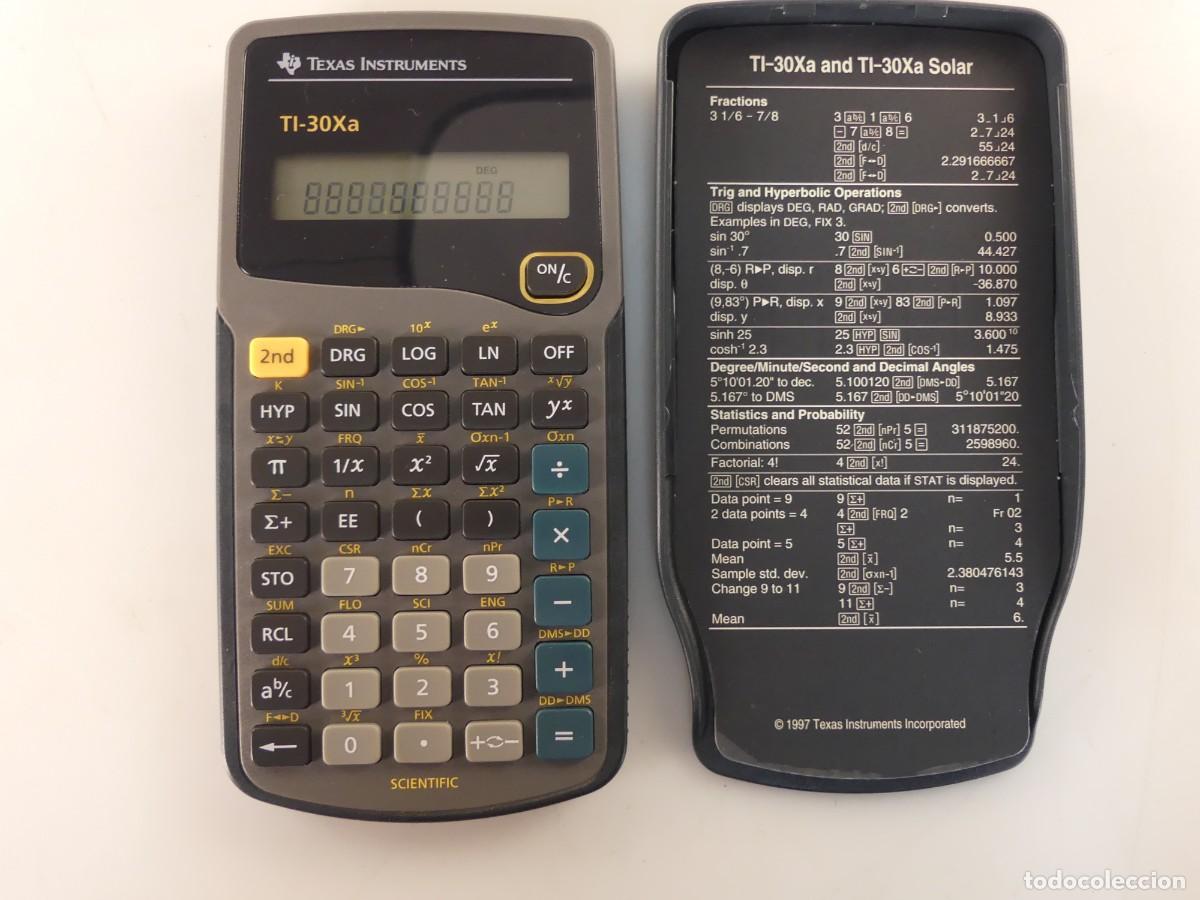 Antig&uuml;edades: CALCULADORA MARCA TEXAS INSTRUMENTS MODELO TI-30XA