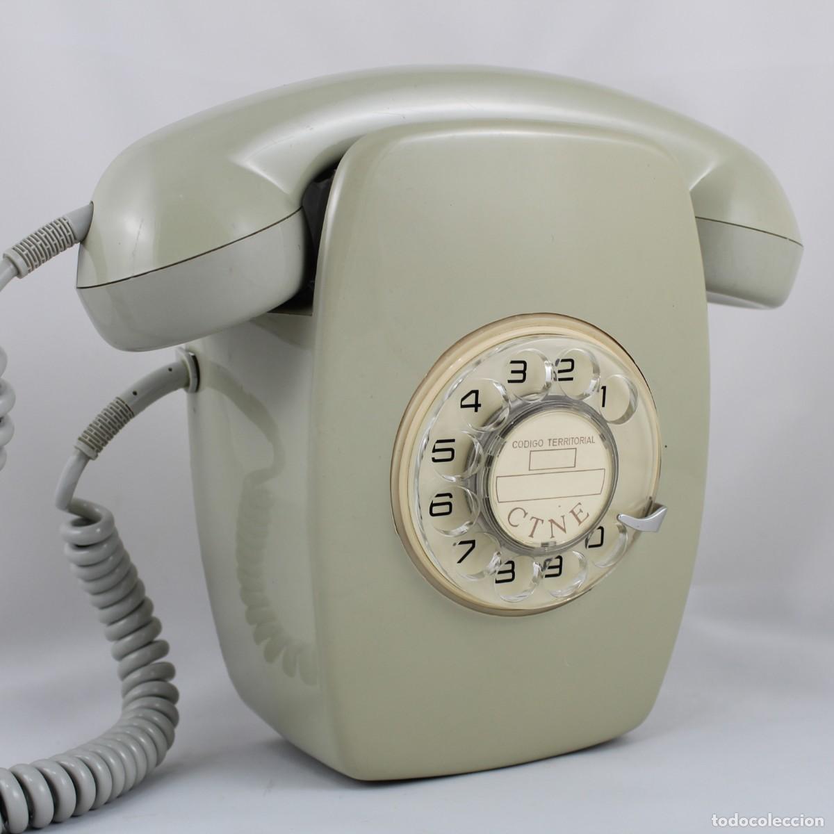 Tel&eacute;fonos: Tel&eacute;fono Heraldo de Pared de Disco Citesa M&aacute;laga CTNE A&ntilde;os 60 Vintage