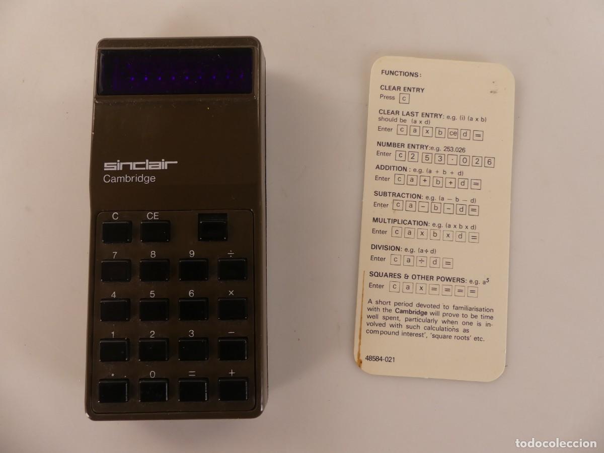 Antig&uuml;edades: CALCULADORA MARCA SINCLAIR CAMBRIDGE - Foto 3