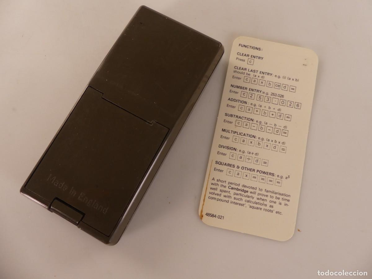 Antig&uuml;edades: CALCULADORA MARCA SINCLAIR CAMBRIDGE - Foto 5