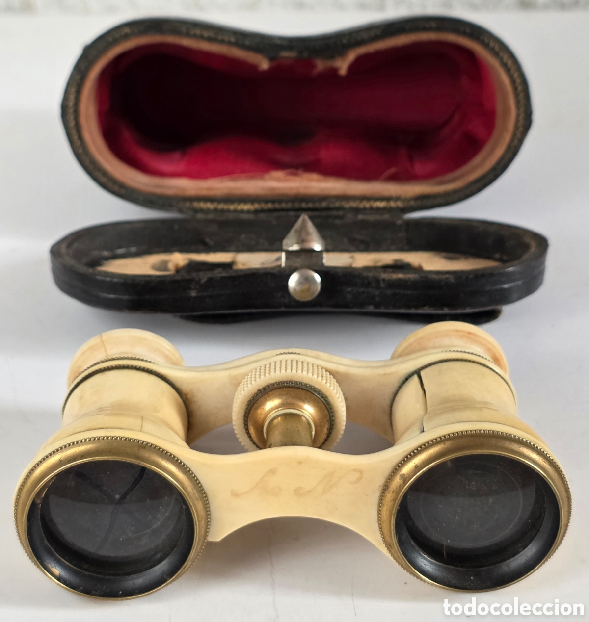 Antiques: Antiguos Binoculares de Marfil - Taylor y Font Barcelona - &Oacute;pera Teatro Prism&aacute;ticos