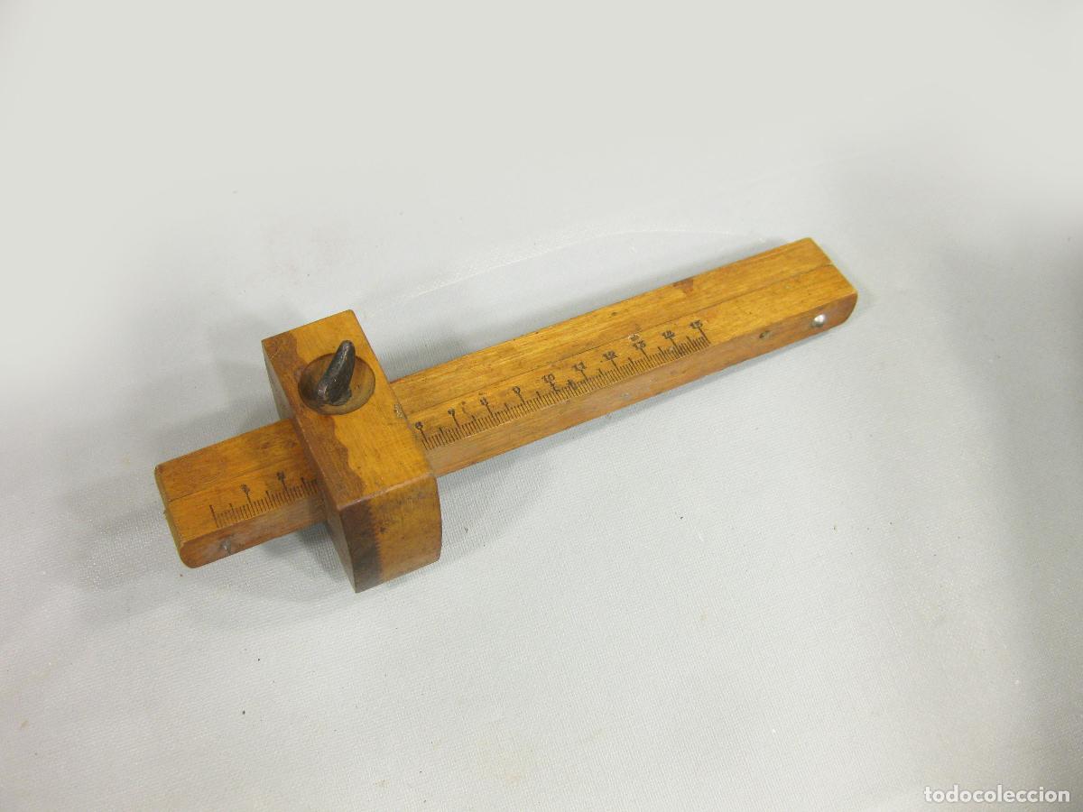 Antig&uuml;edades: ANTIGUO GRAMIL DE CARPINTERO DE LA MARCA SCHUTZ OTT MARKET PARA TRAZAR O MARCAR LINEAS