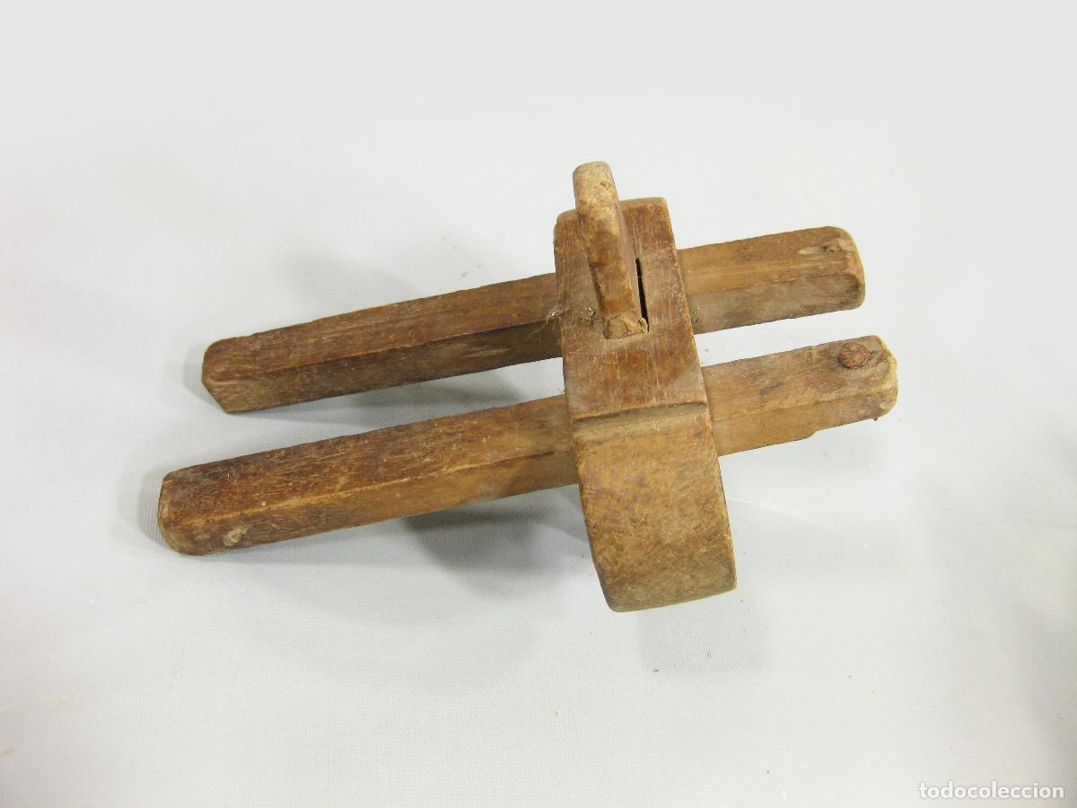 Antig&uuml;edades: ANTIGUO GRAMIL DOBLE DE CARPINTERO PARA TRAZAR O MARCAR LINEAS