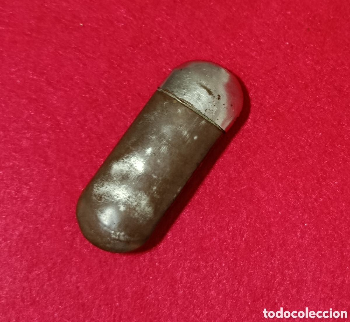 Antig&uuml;edades: ANTIGUO ESTUCHE METALICO PARA AGUJAS PORTAAGUJAS DE BOLSILLO
