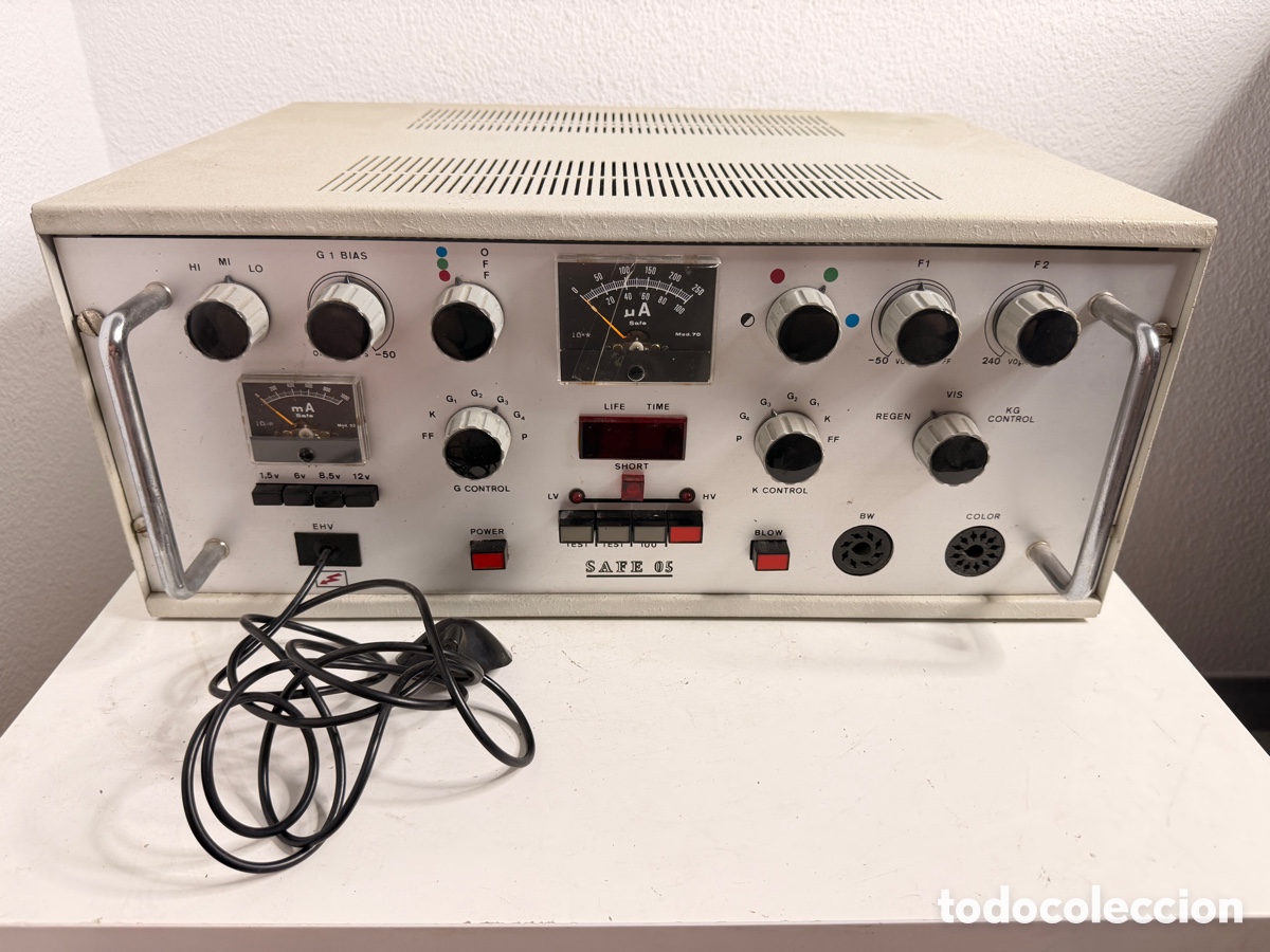 Antig&uuml;edades: Safe 05 regenerador y comprobador de tubos cat&oacute;dicos Equipo Laboratorio