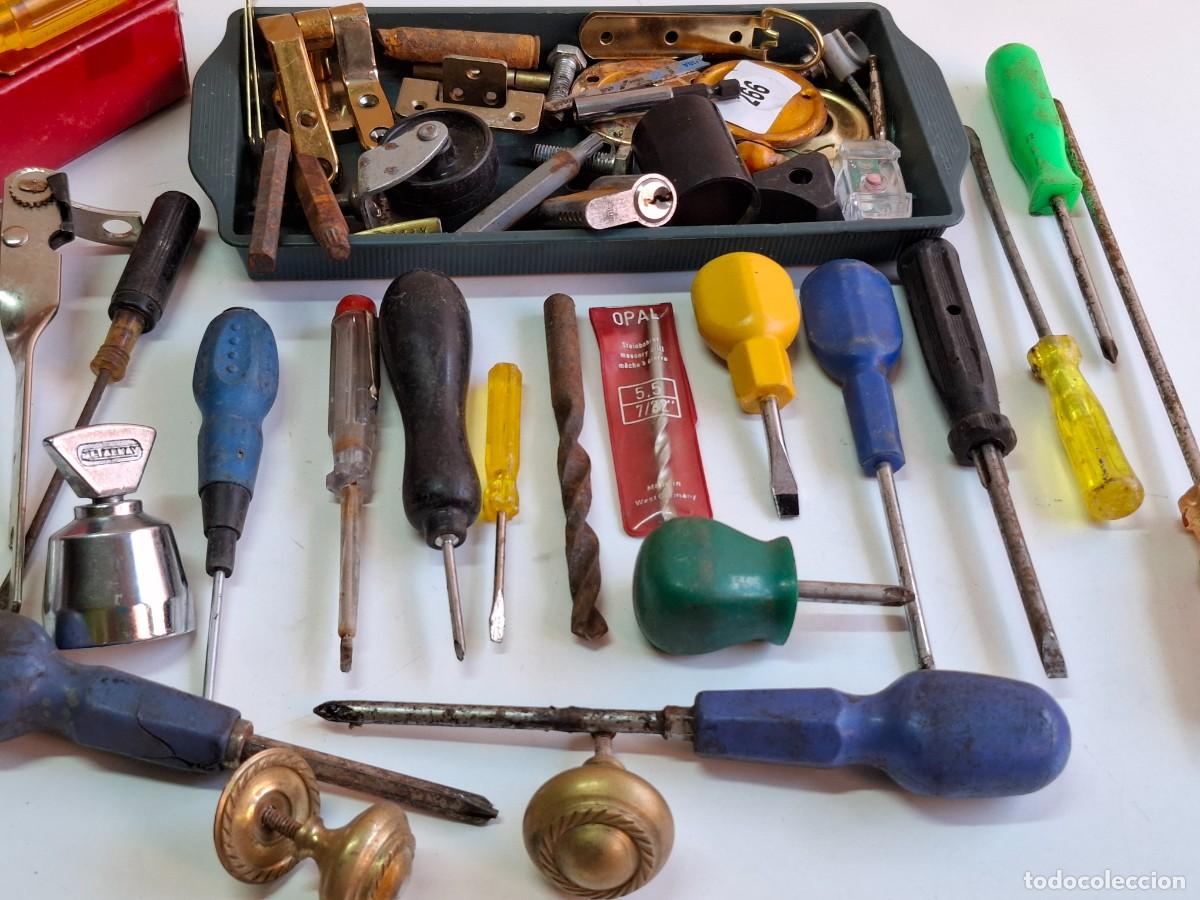 Antig&uuml;edades: LOTE DE HERRAMIENTAS VARIAS Y OTROS - Foto 4