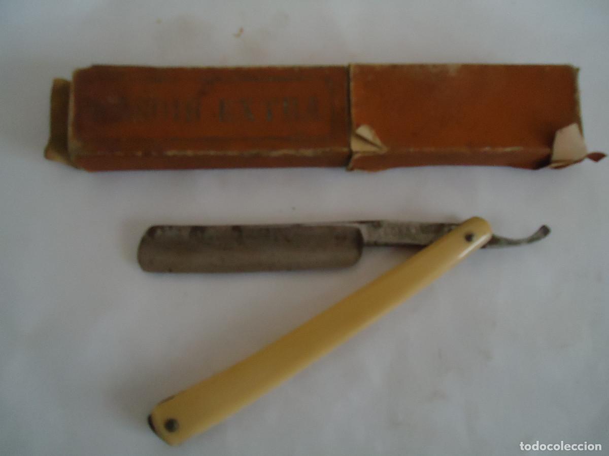 Antiguidades: NAVAJA DE AFEITAR MARCA LONGAM. -- 25
