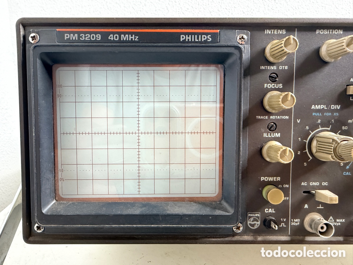 Antig&uuml;edades: Philips PM 3209 40 MHz Oscilloscope Sin Comprobar - Foto 3