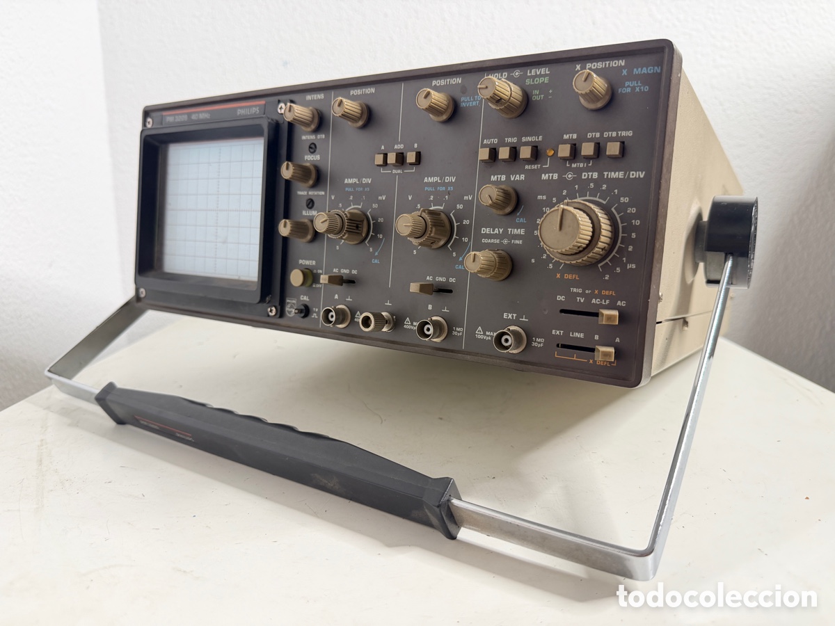 Antig&uuml;edades: Philips PM 3209 40 MHz Oscilloscope Sin Comprobar - Foto 7