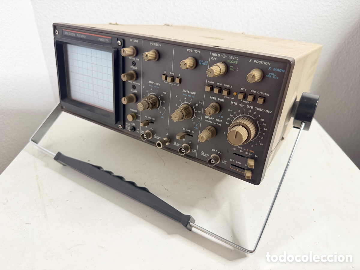 Antig&uuml;edades: Philips PM 3209 40 MHz Oscilloscope Sin Comprobar - Foto 8