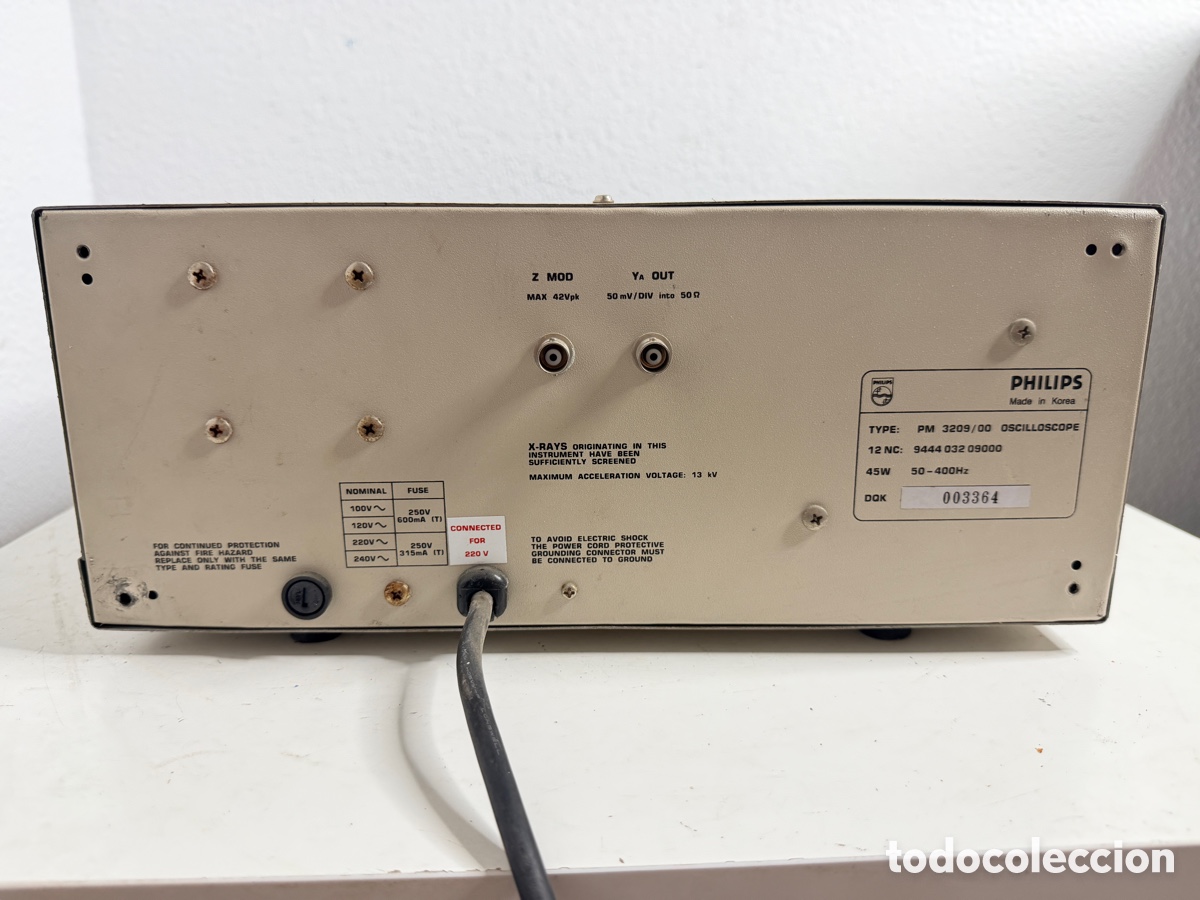 Antig&uuml;edades: Philips PM 3209 40 MHz Oscilloscope Sin Comprobar - Foto 9