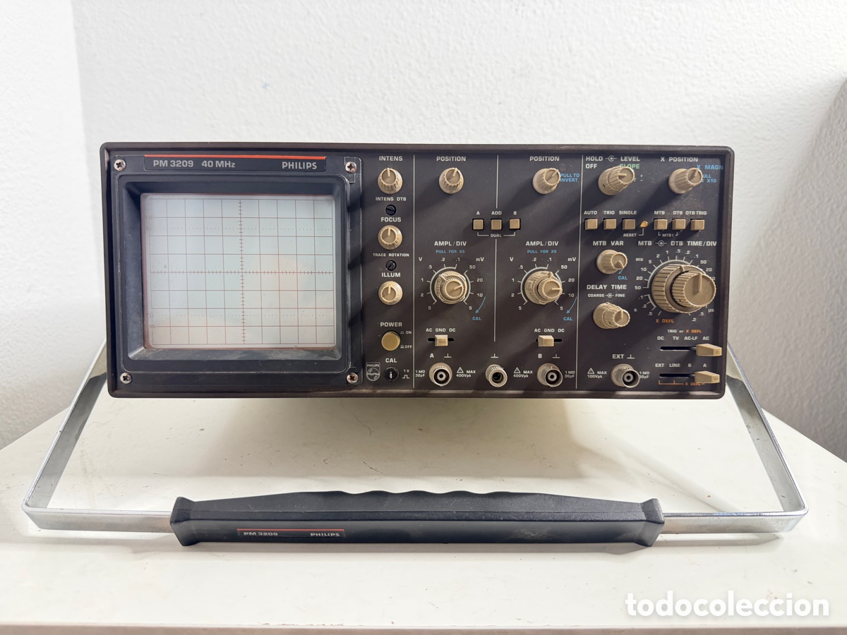 Antig&uuml;edades: Philips PM 3209 40 MHz Oscilloscope Sin Comprobar - Foto 1
