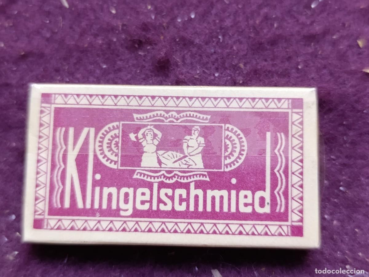 Antig&uuml;edades: Estuche de Hojas de afeitar, sin abrir, Klingelschmied