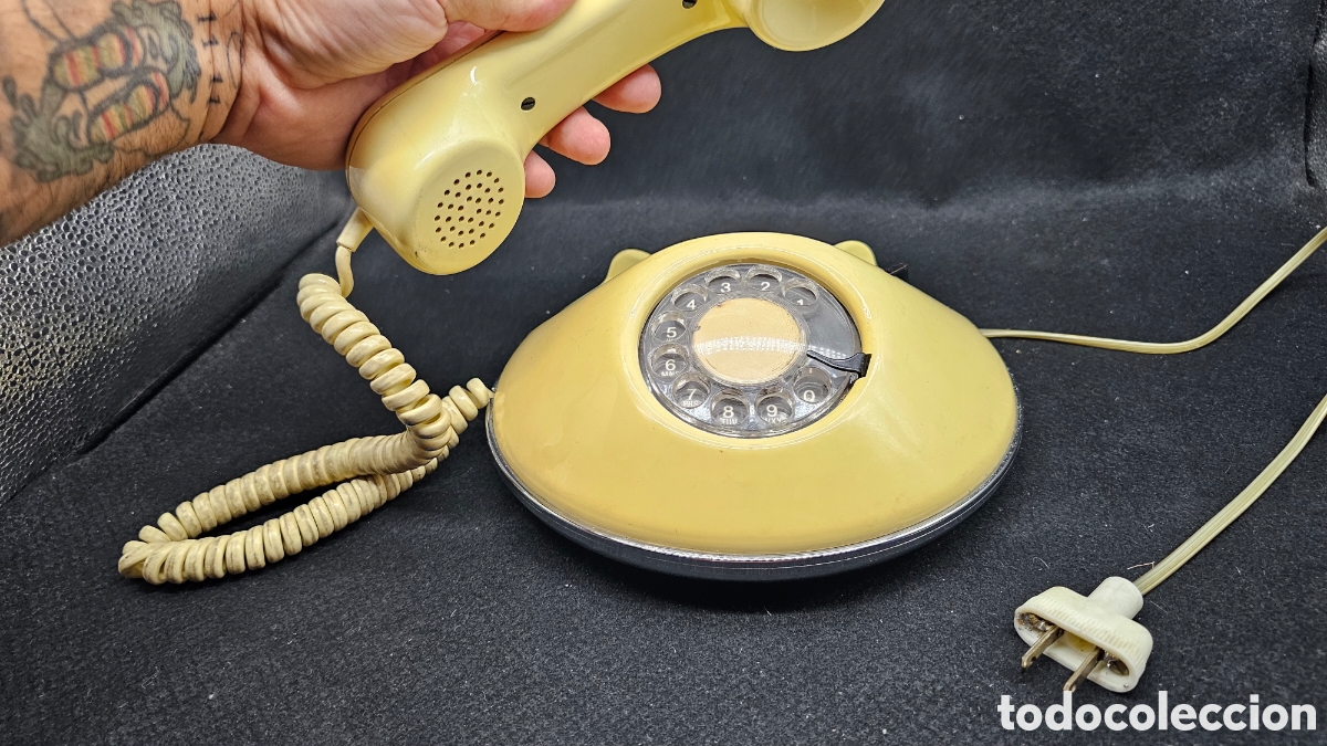 Tel&eacute;fonos: Curioso tel&eacute;fono vintage redondo - Foto 6