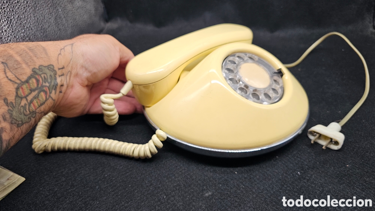 Tel&eacute;fonos: Curioso tel&eacute;fono vintage redondo - Foto 7