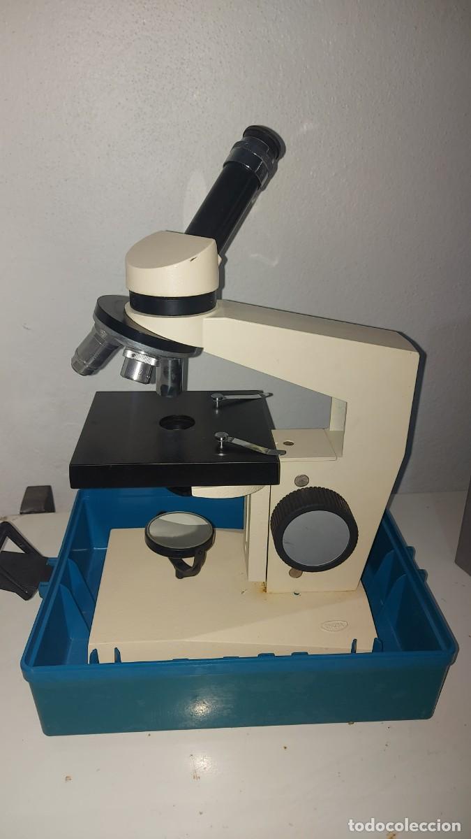 Antig&uuml;edades: Microscopio vintage original ENOSA - Foto 2