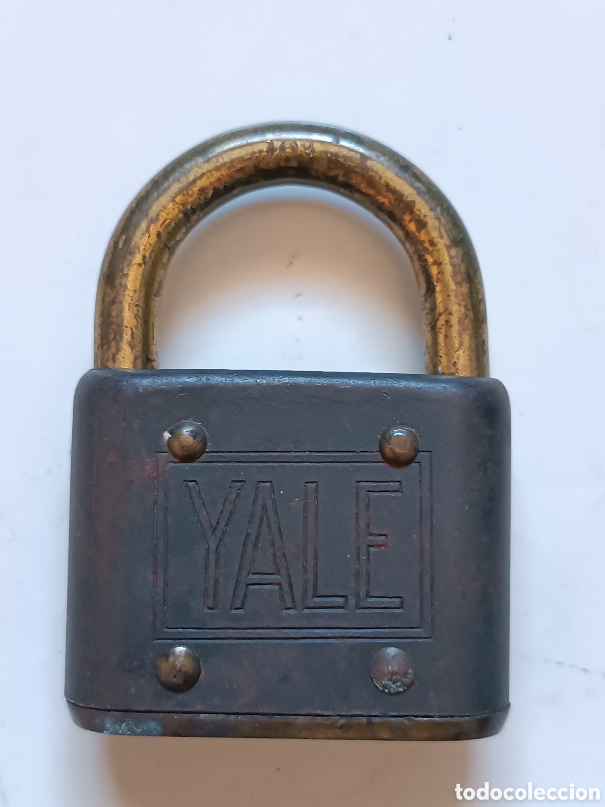 Antig&uuml;edades: Antiguo CANDADO Yale - Con dos llaves - FUNCIONA - Foto 3