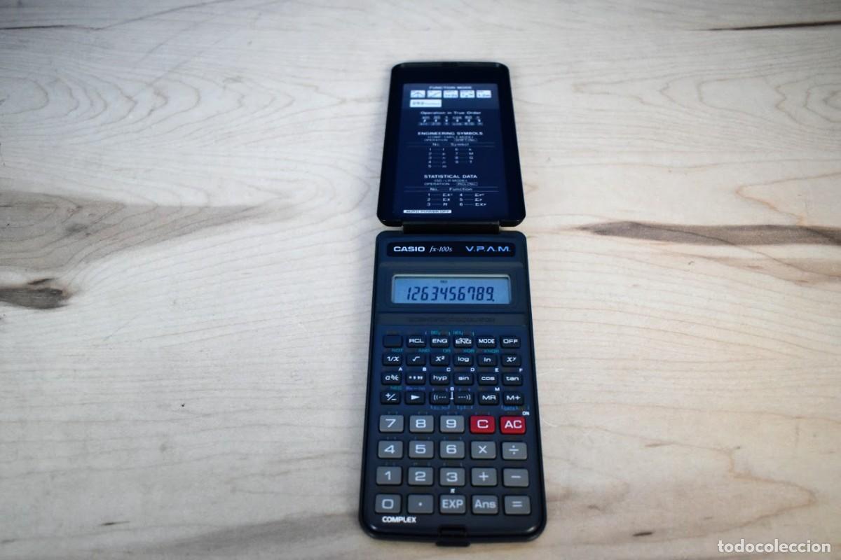 Antig&uuml;edades: Calculadora cient&iacute;fica Casio FX-100s V.P.A.M. a&ntilde;o 1995 - Foto 1