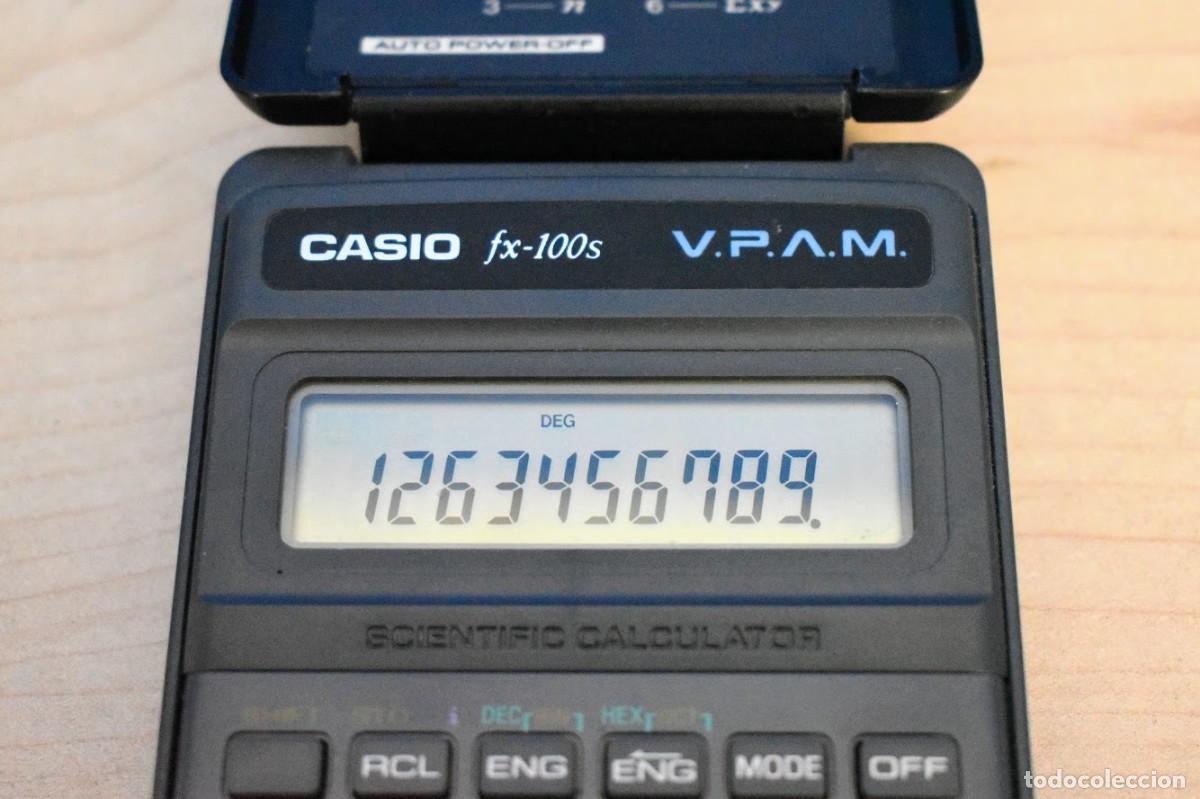 Antig&uuml;edades: Calculadora cient&iacute;fica Casio FX-100s V.P.A.M. a&ntilde;o 1995 - Foto 2