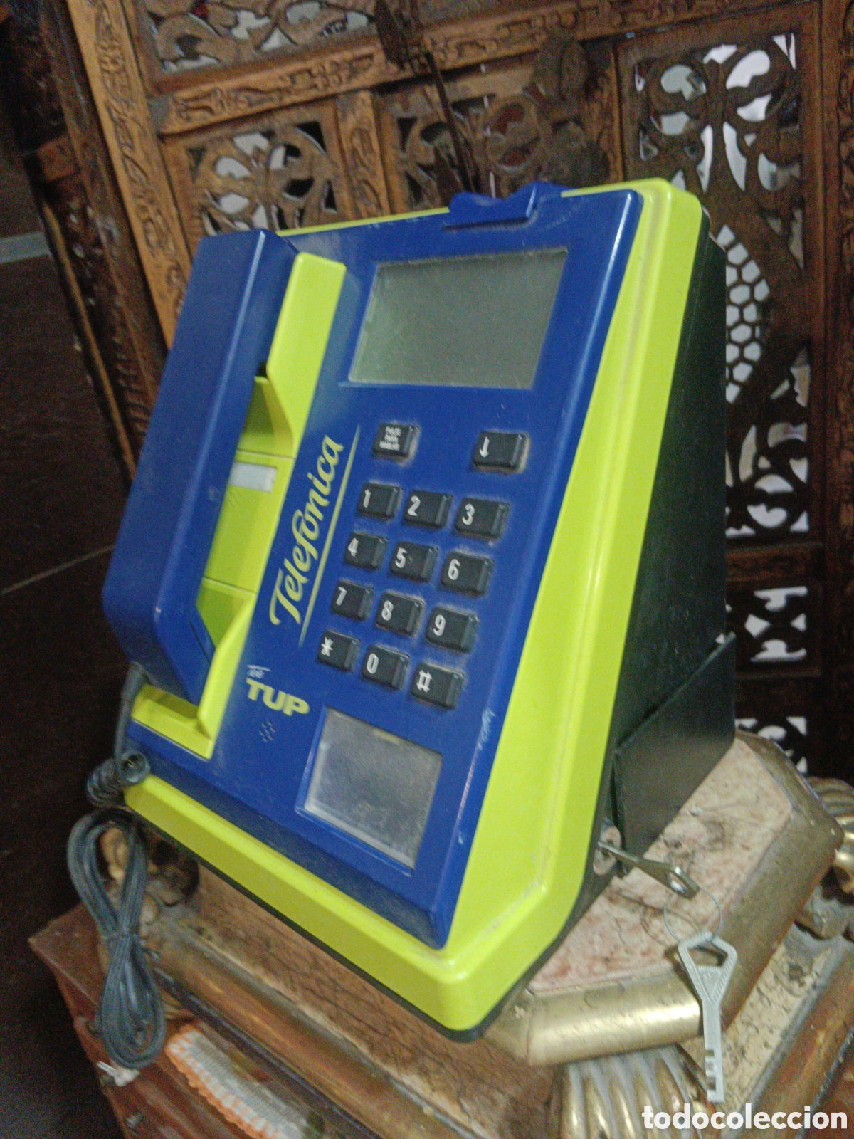 Tel&eacute;fonos: Antiguo tlf vintage con llaves - Foto 4