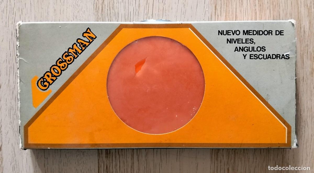 Antig&uuml;edades: Medidor de niveles, &aacute;ngulos y escuadras - GROSSMAN - ANGUL S.L.,Madrid - Med.Caja: 24,7 x 11,5 x 2