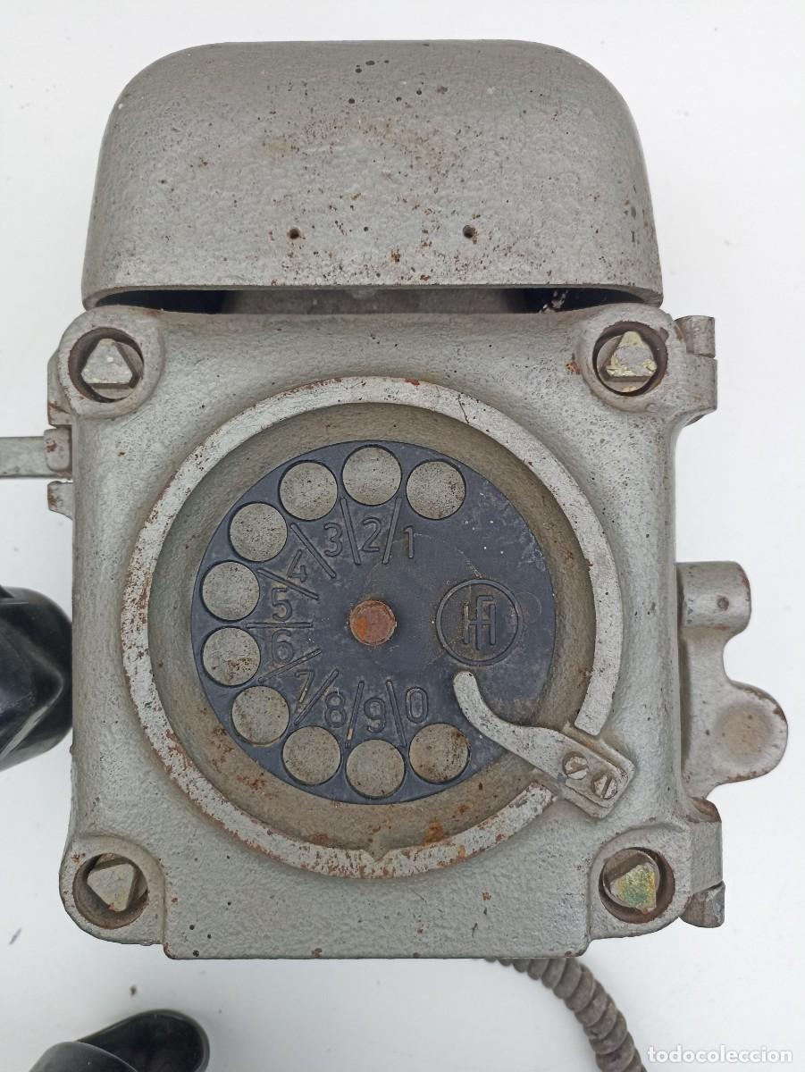 Tel&eacute;fonos: Viejo tel&eacute;fono de mina Funke + Huster - Foto 2
