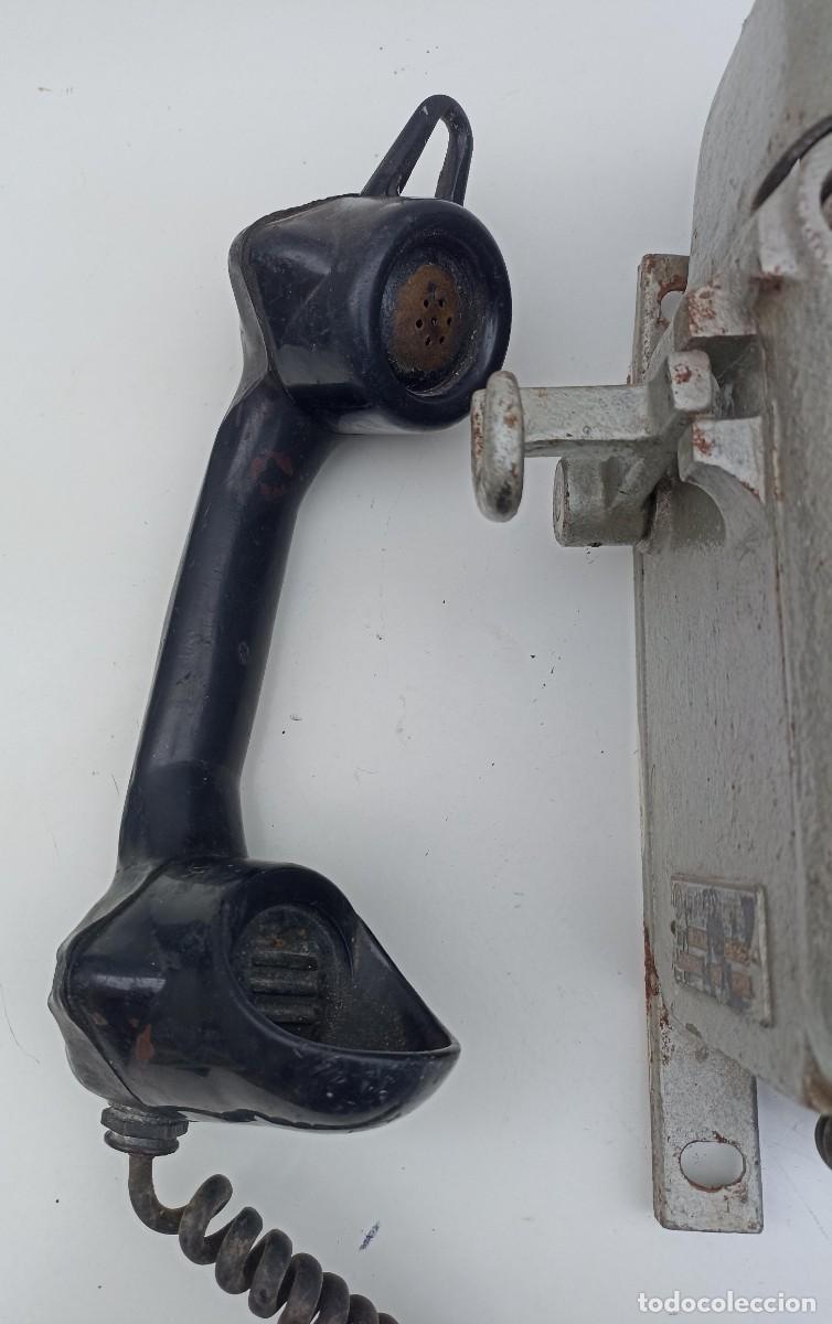 Tel&eacute;fonos: Viejo tel&eacute;fono de mina Funke + Huster - Foto 4
