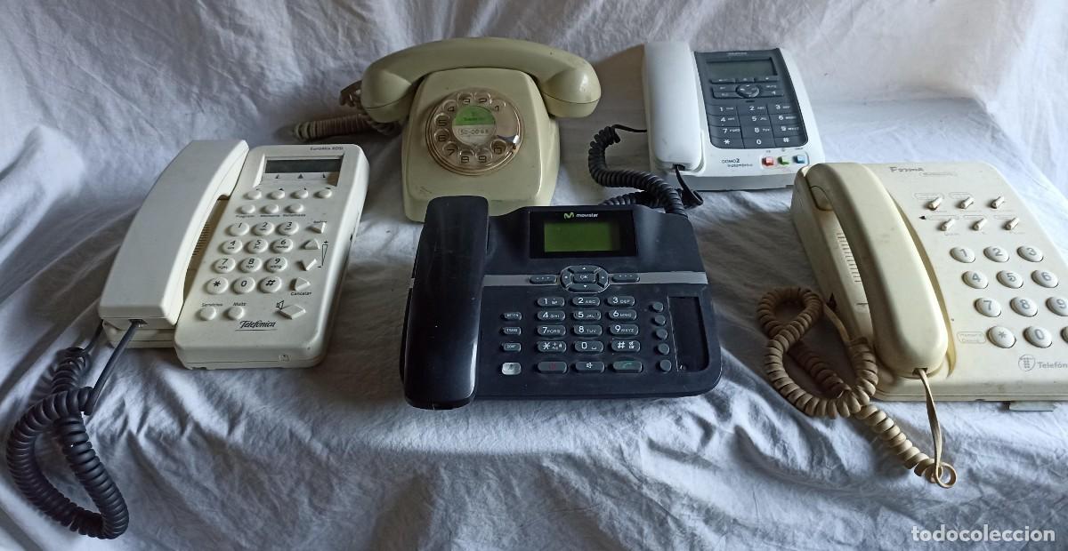 T&eacute;l&eacute;phones: Lote 5 viejos tel&eacute;fonos
