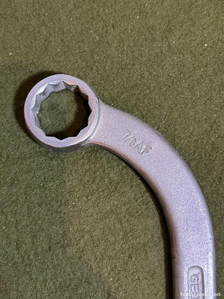 Antiquit&auml;ten: Antigua Llave de Estrella Curva GEDORE N&ordm; 304 Alemania &ndash; Gedore Vanadium &ndash; 3/4&rdquo; x 7/8&rdquo; AF &ndash; Herramie