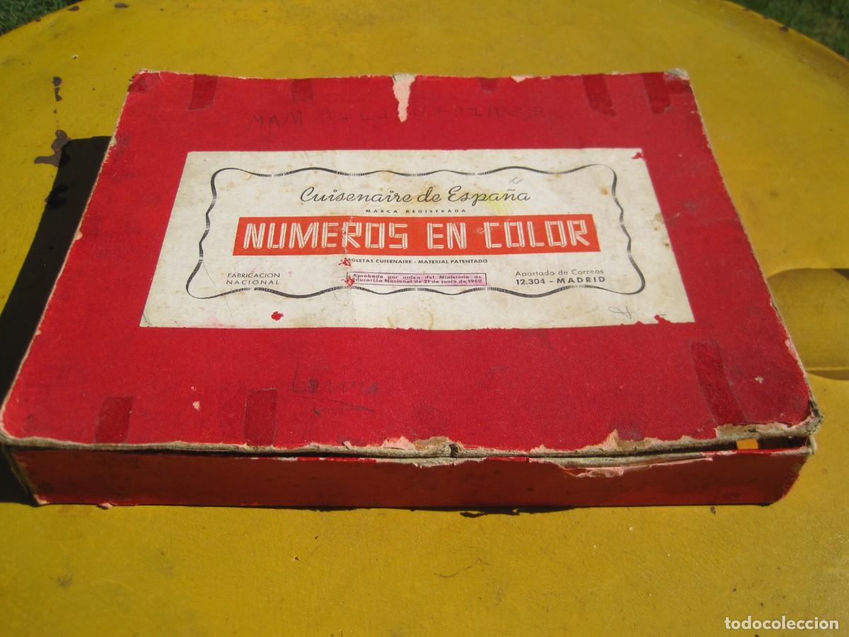Antig&uuml;edades: N&Uacute;MEROS EN COLOR - REGLETAS CUISENAIRE - MADERA - MATEM&Aacute;TICAS - A&Ntilde;OS 50