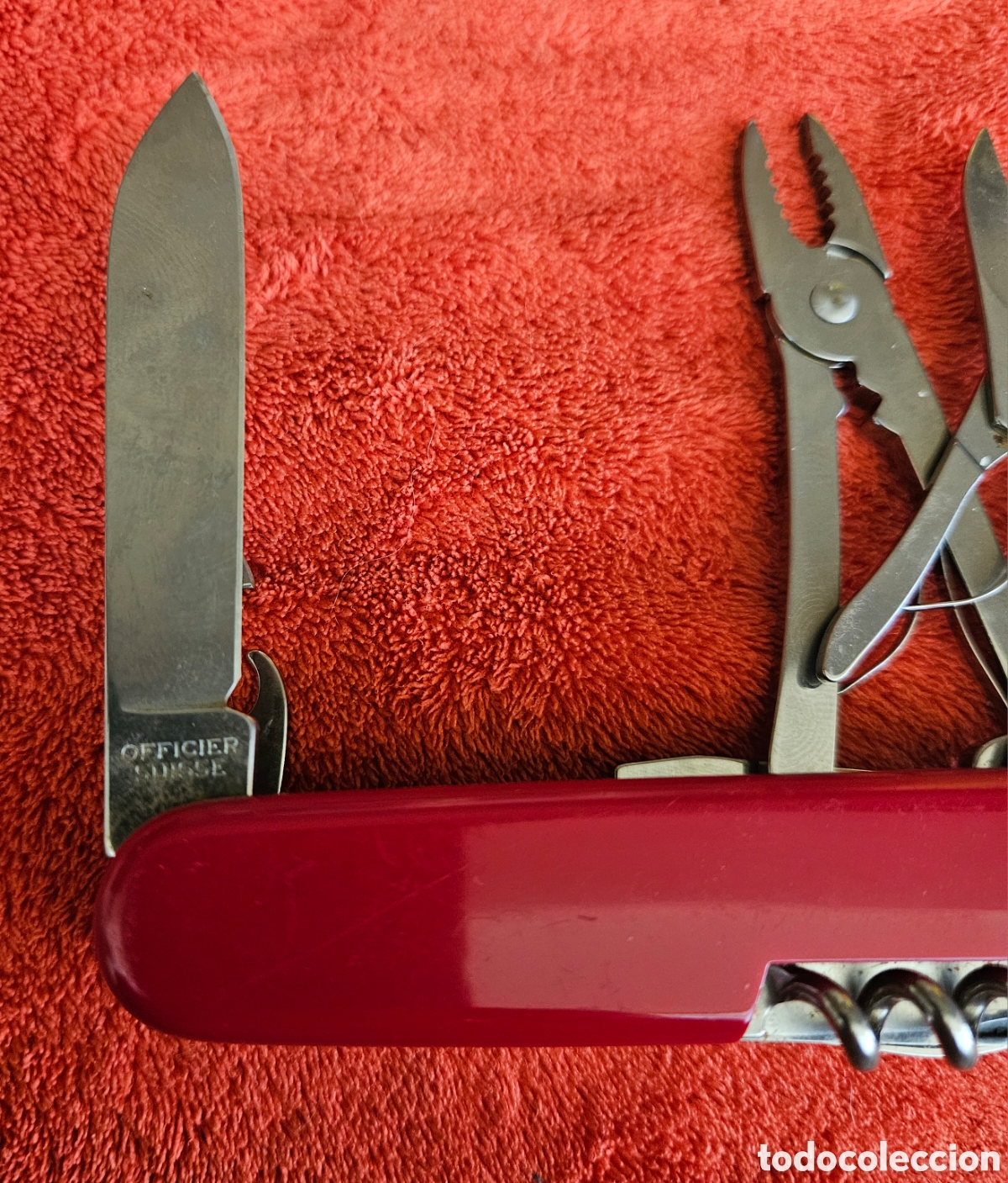 Antig&uuml;edades: Navaja Suiza Victorinox Champion Vintage 91mm &ndash; 24 Funciones / Completa y Estado Colecci&oacute;n