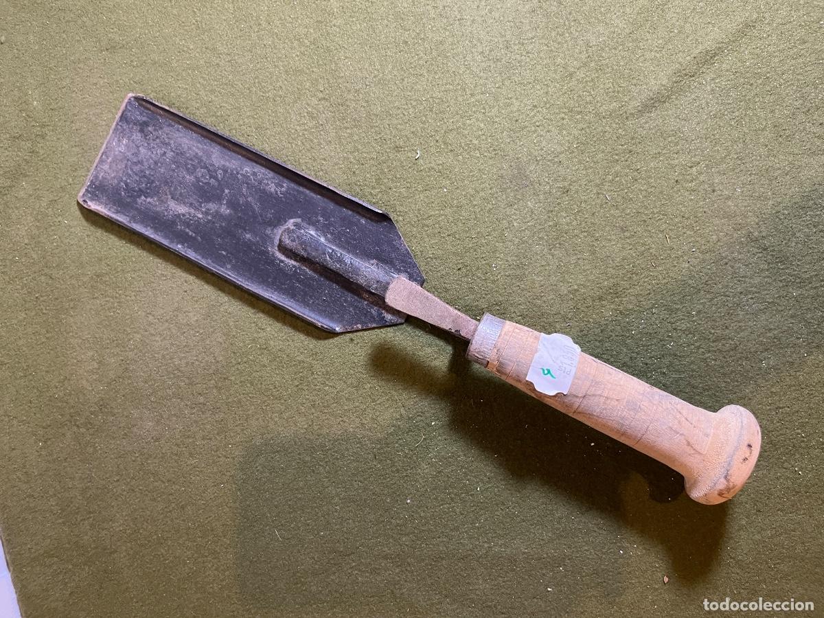 Antig&uuml;edades: Antiguo pujavante de herrador grande &ndash; Herramienta de mariscaler&iacute;a &ndash; Acero forjado y madera &ndash; 42 cm