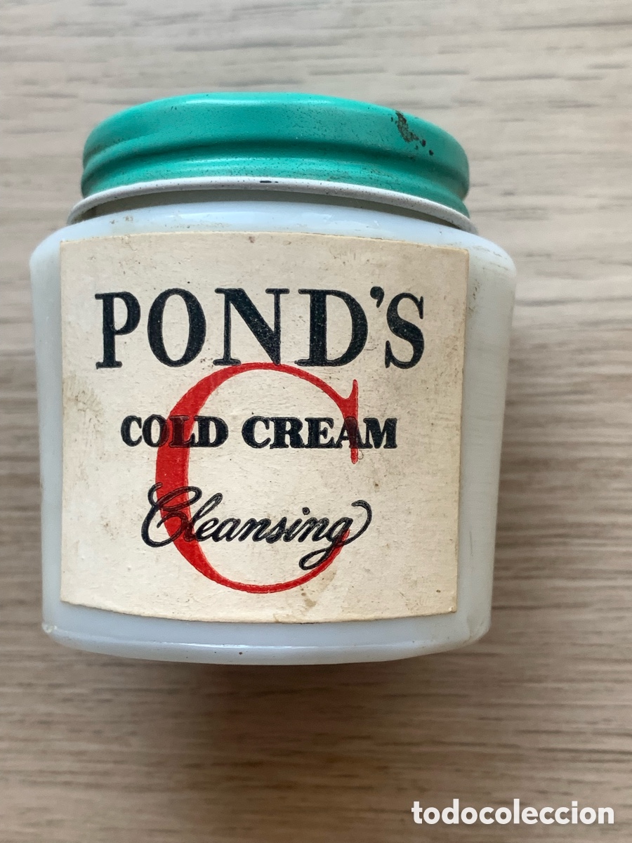 Antiquit&auml;ten: BOTE O TARRO DE CRISTAL DE CREMA PONDS PARA EL CUTIS