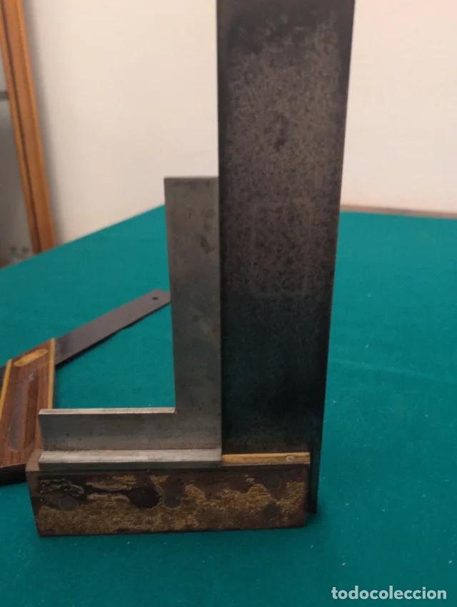 Antig&uuml;edades: Lote escuadras carpintero antiguas - Foto 2